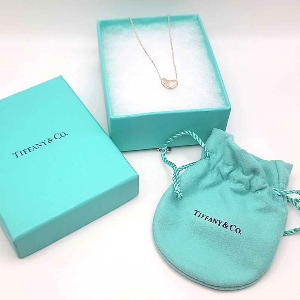 TIFFANY & CO BEAN NECKLACE SILVER